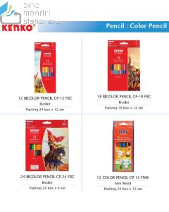 Pensil Warna Dua Sisi Kenko Pencil Bicolour CP-12 FBC