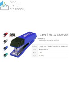 e-catalogue gambar atk SDI 1103 Stapler No.10 Alat Jepret Kertas