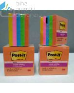 3M Post-it 654-5SSAU Super Sticky Note 76x76mm 450 Sheets