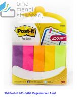 Contoh Alat Perlengkapan Kantor merk 3M Post-it , Gambar Produk 3M Post-it 671-5ANL Page Marker 12x50mm 500 Sheets 250 Sheets harga 9600 di Toko Peralatan Sekolah Murah