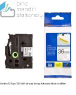 Brother P-touch Tape Cartridge type Brother TZE-S261 Strong Adhessive Black on White 36mm image