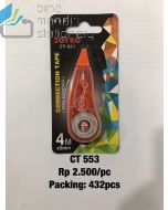 Contoh Pita Koreksi Tipex Roll Penghapus Tulisan Joyko Correction Tape CT-553 merek Joyko