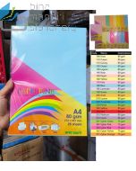 Contoh PaperFine Color A4 80 gr 20 sheet IT 180 Blue Kertas Fotocopy Print HVS Warna merek Paperfine