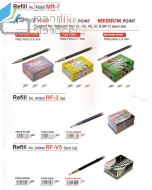 Foto alat tulis sekolah merk Snowman terlaris type Snowman RF-3 Refill Ballpoint V-3 Blue Isi Pena Tinta Biru